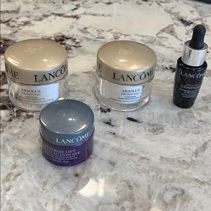 2 Lancome Day Cream, 1 Eye Cream and 1 Genifique